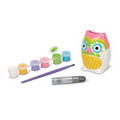 Decorate Your Own Owl Bank